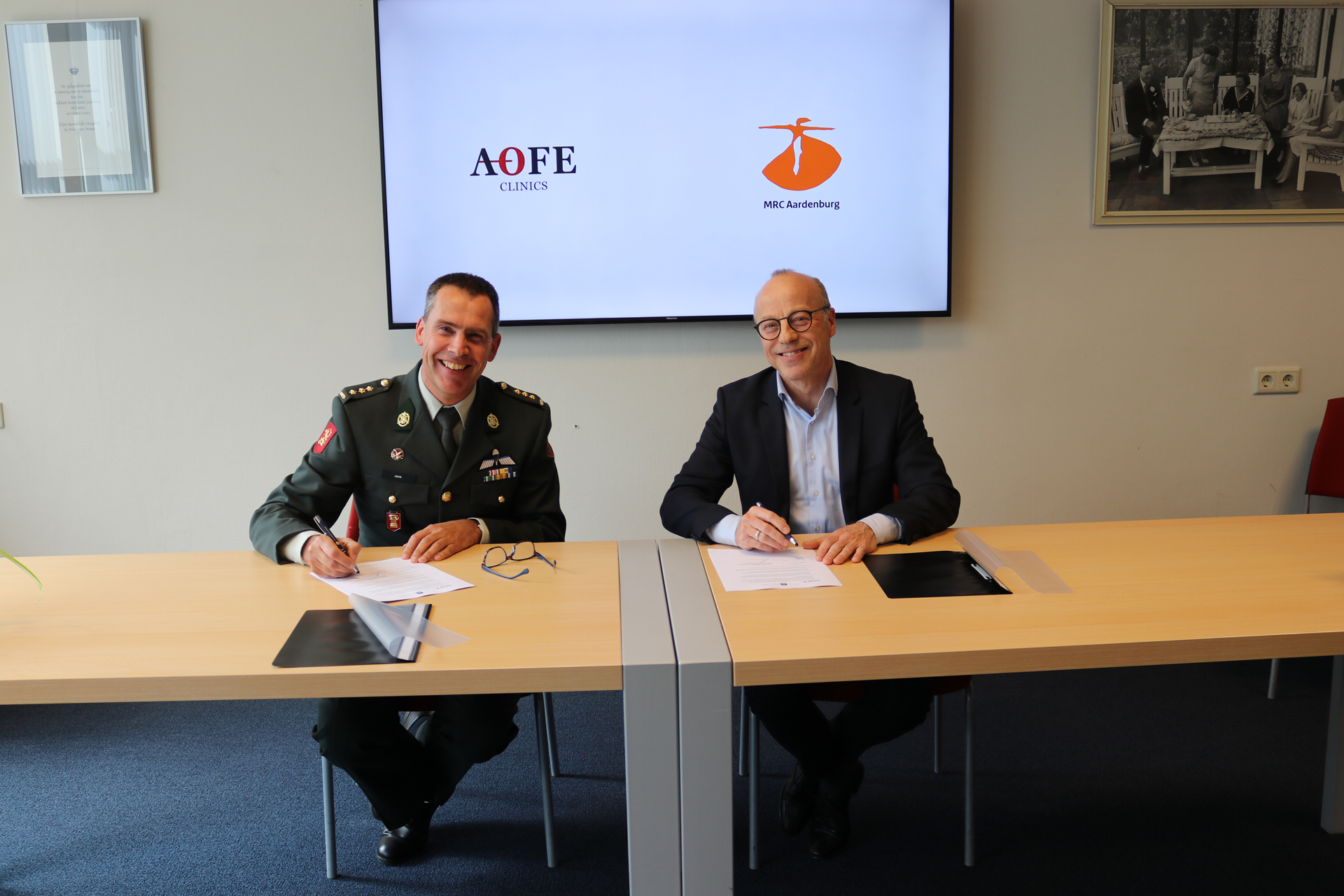 nieuw meerjarig contract getekend met het Militair Revalidatiecentrum Aardenburg